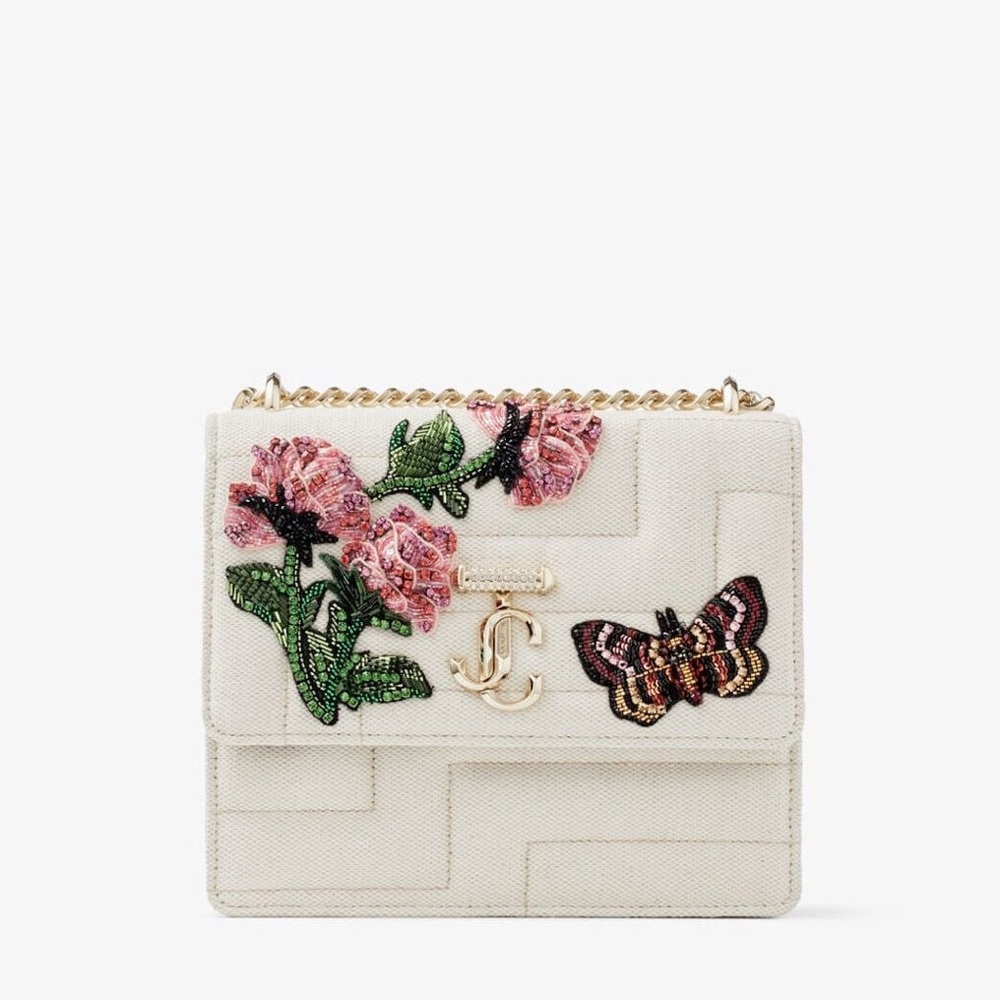 Avenue Quad Embroidered Medium Shoulder Bag